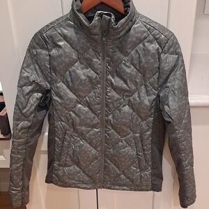Quilted Nylon Carve Design Jacket Extra Extra Small Xxs